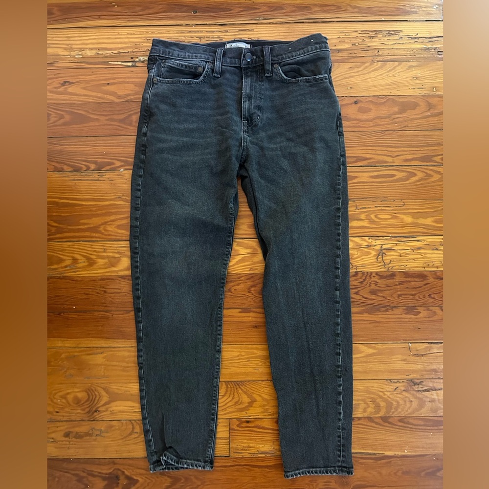 Madewell Men’s Relaxed Taper Black Jeans 32/32